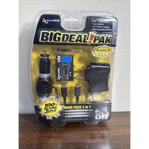 dreamGEAR 3 in 1 Power Pack for Nintendo DS Lite AC/CAR Adapter Rechargable